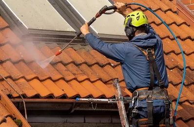 Démoussage et hydrofuge de toiture à Ronchamp